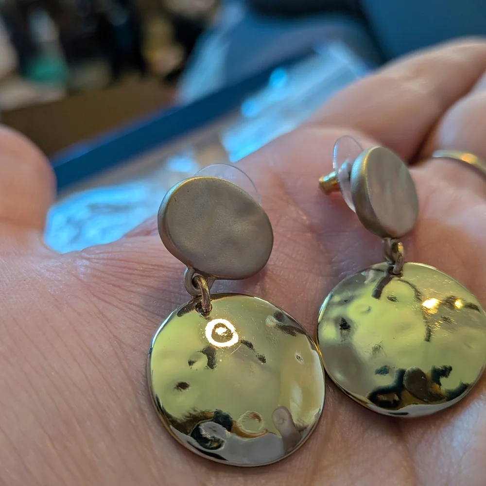 Elegant Gold Dangle Earrings